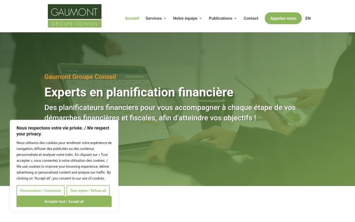 Screenshot of gaumont.ca