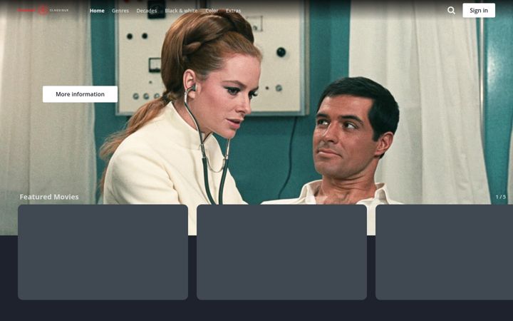 Screenshot of gaumontclassique.fr