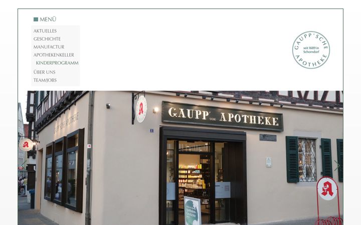Screenshot of gauppsche-apotheke.de