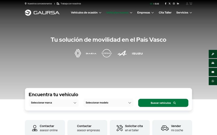 Screenshot of gaursa.com