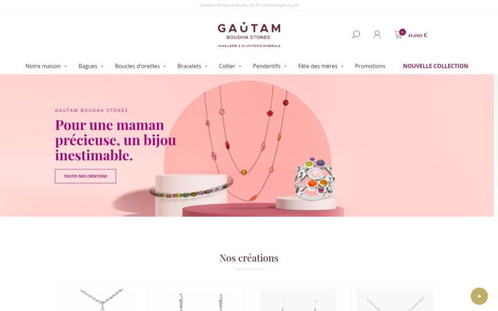 Screenshot of gautamboudhastones.fr