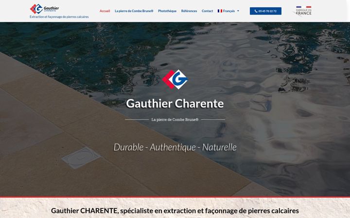 Screenshot of gauthier-charente.com