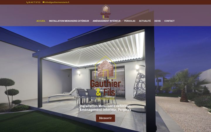 Screenshot of gauthiermenuiserie.com