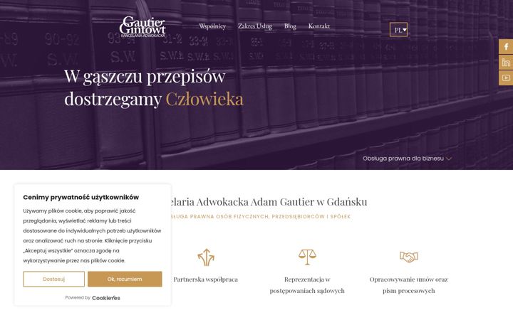 Screenshot of gautier.com.pl