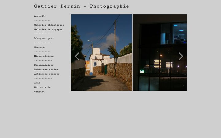 Screenshot of gautierperrin.fr