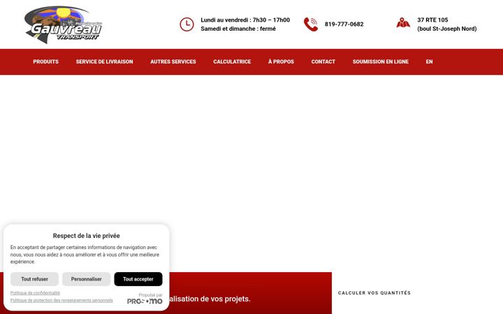 Screenshot of gauvreautransport.ca