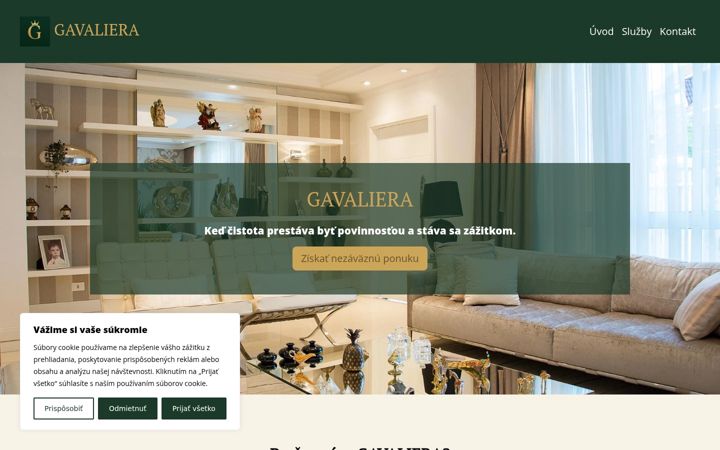 Screenshot of gavaliera.sk