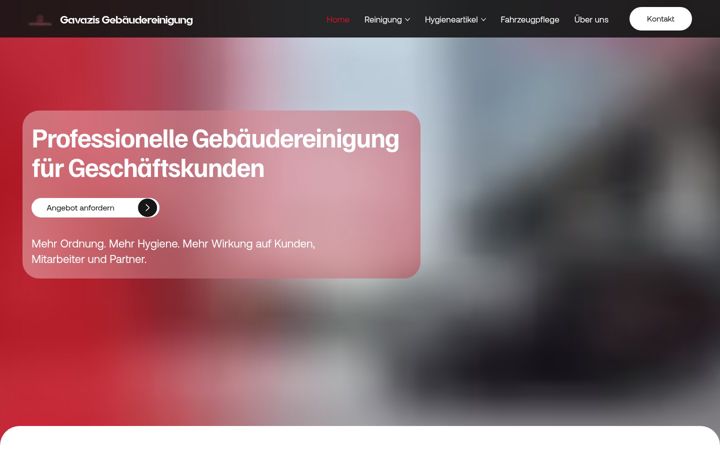 Screenshot of gavazis-gebaeudereinigung.de