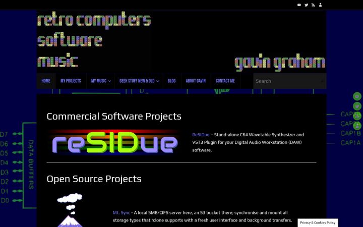 Screenshot of gavingraham.com