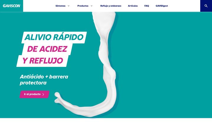 Screenshot of gaviscon.es