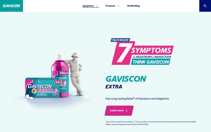 Screenshot of gaviscon.ie