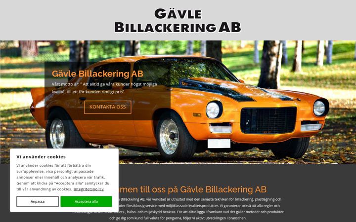 Screenshot of gavlebillack.se
