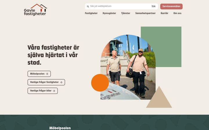 Screenshot of gavlefastigheter.se