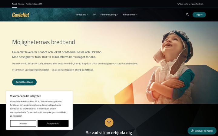Screenshot of gavlenet.se
