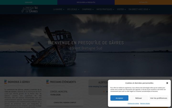 Screenshot of gavres.fr