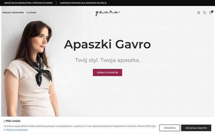 Screenshot of gavro.pl
