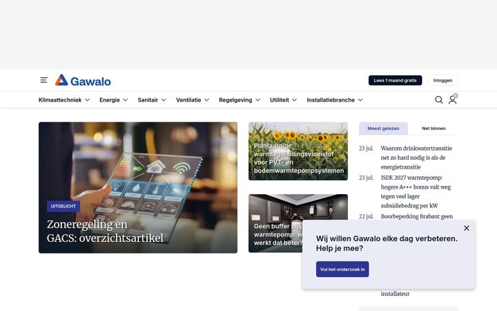 Screenshot of gawalo.nl