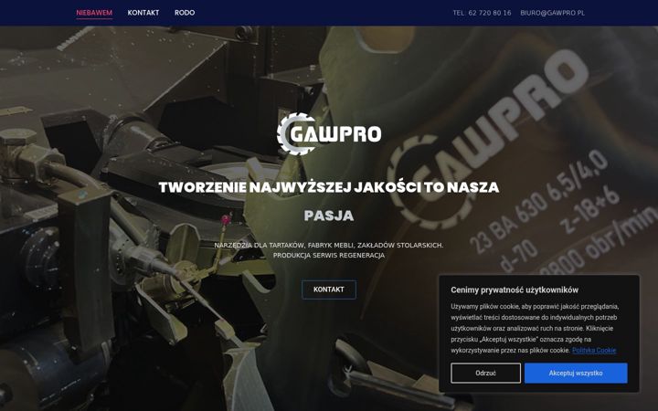 Screenshot of gawpro.pl