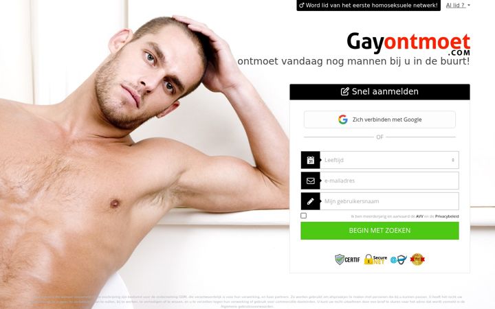 Screenshot of gay-ontmoet.com