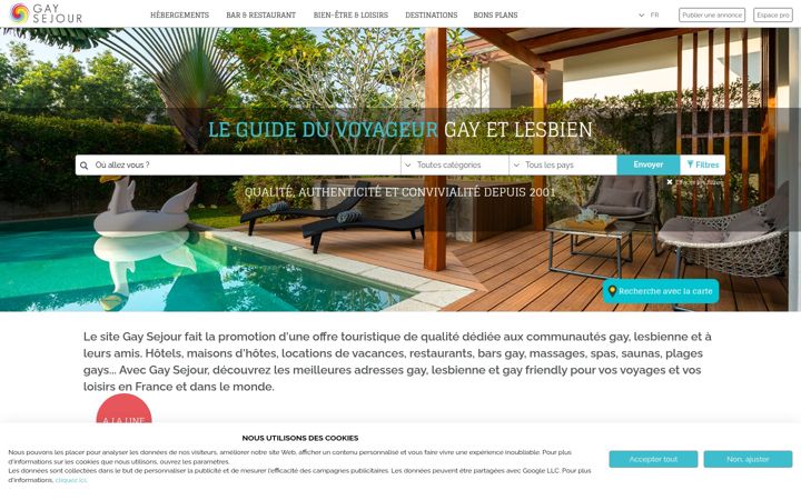 Screenshot of gay-sejour.com