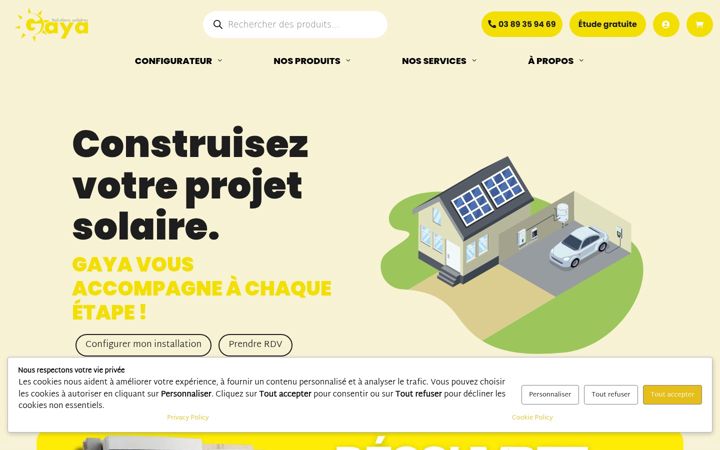 Screenshot of gaya-solaire.com
