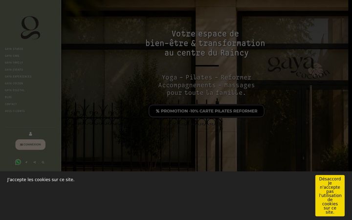 Screenshot of gayacocoon.fr