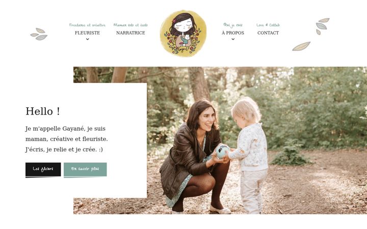 Screenshot of gayane.fr
