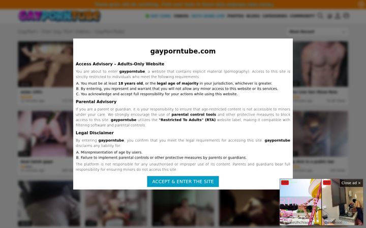 Screenshot of gayboystube.com