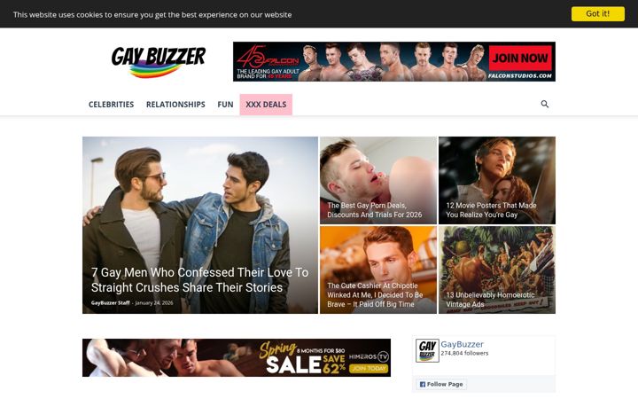 Screenshot of gaybuzzer.com