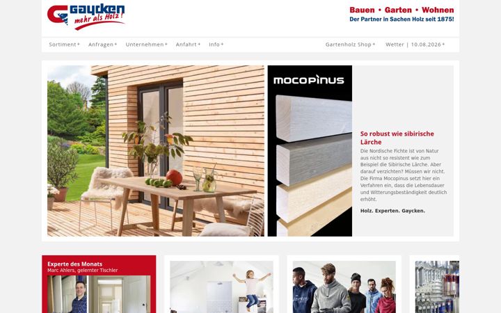 Screenshot of gaycken.com