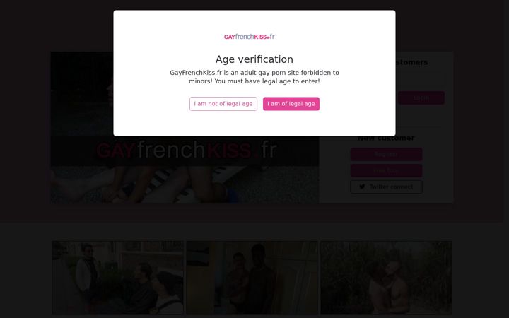 Screenshot of gayfrenchkiss.fr