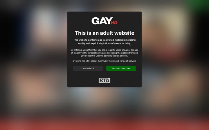 Screenshot of gayhd.com