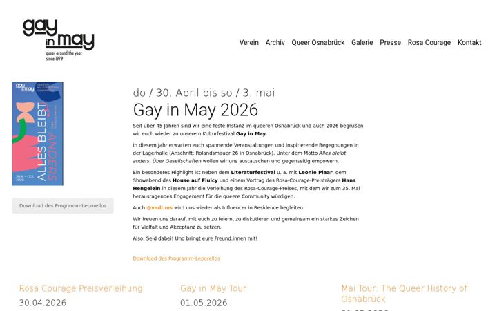 Screenshot of gayinmay.de