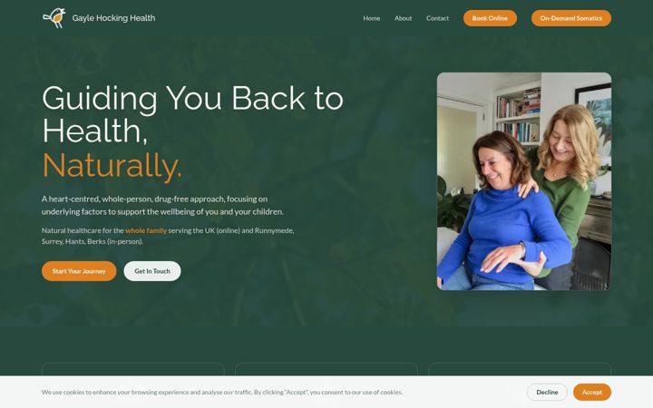 Screenshot of gaylehockinghealth.co.uk