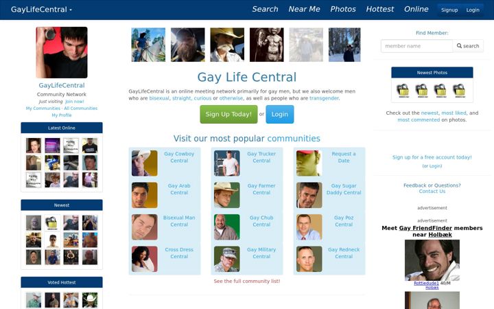 Screenshot of gaylifecentral.com