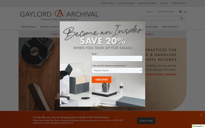 Screenshot of gaylord.com