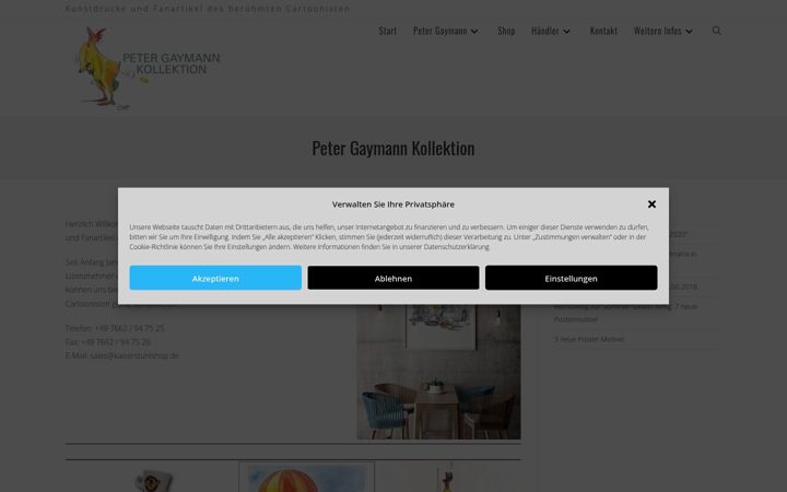 Screenshot of gaymann-poster.de