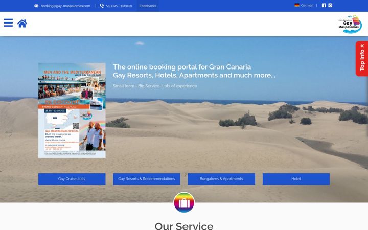 Screenshot of gaymaspalomas.com