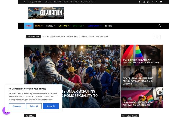 Screenshot of gaynation.co