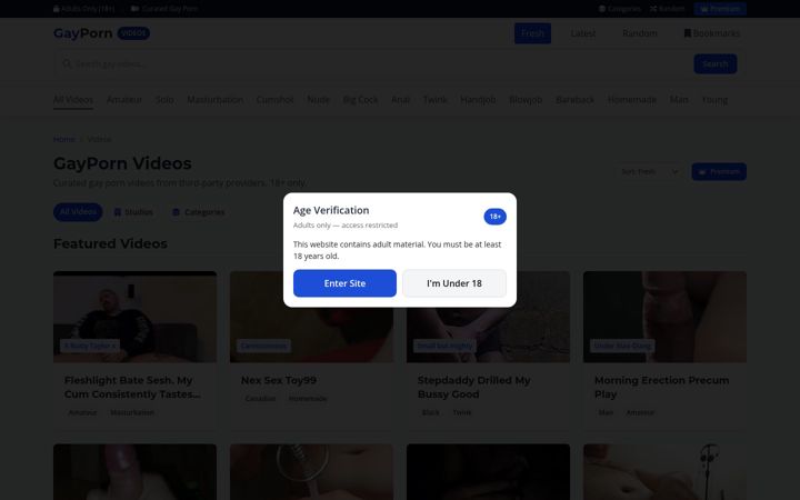 Screenshot of gayporn.com.es