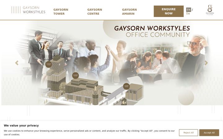 Screenshot of gaysornworkstyles.com