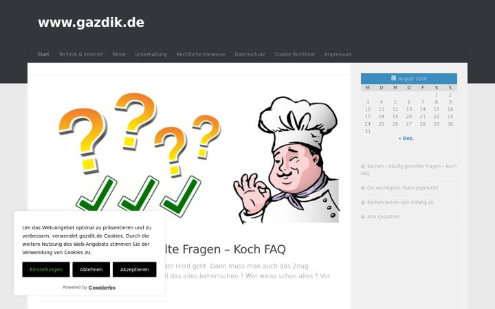 Screenshot of gazdik.de
