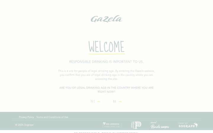 Screenshot of gazelawine.us