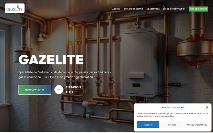 Screenshot of gazelite.fr