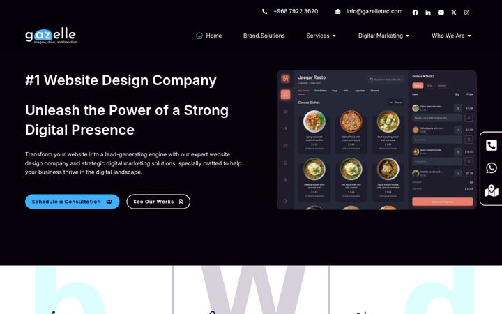 Screenshot of gazelletec.com