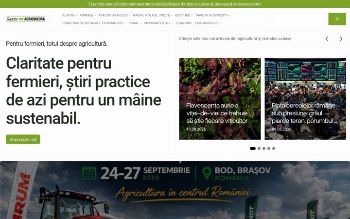 Screenshot of gazetadeagricultura.info