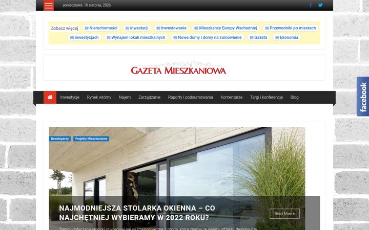 Screenshot of gazetamieszkaniowa.pl