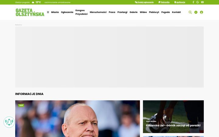 Screenshot of gazetaolsztynska.pl