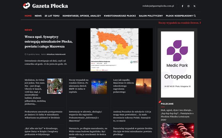 Screenshot του gazetaplocka.com.pl