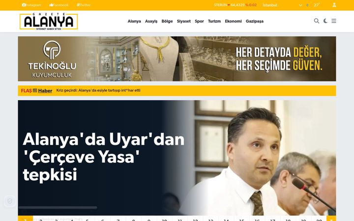 Screenshot of gazetealanya.com